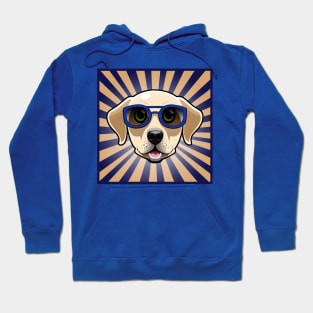 Dog In Blue Sunglasses Labrador Retriever Hoodie